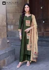 Royal Queen By Kadlee Gajji Silk Kurti With Bottom Dupatta
